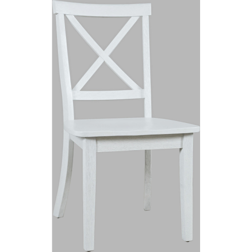 Eastern Tides X Back Dining Chair in Brushed White (Set of 2)